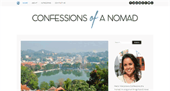 Desktop Screenshot of confessions-of-a-nomad.com