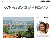 Tablet Screenshot of confessions-of-a-nomad.com